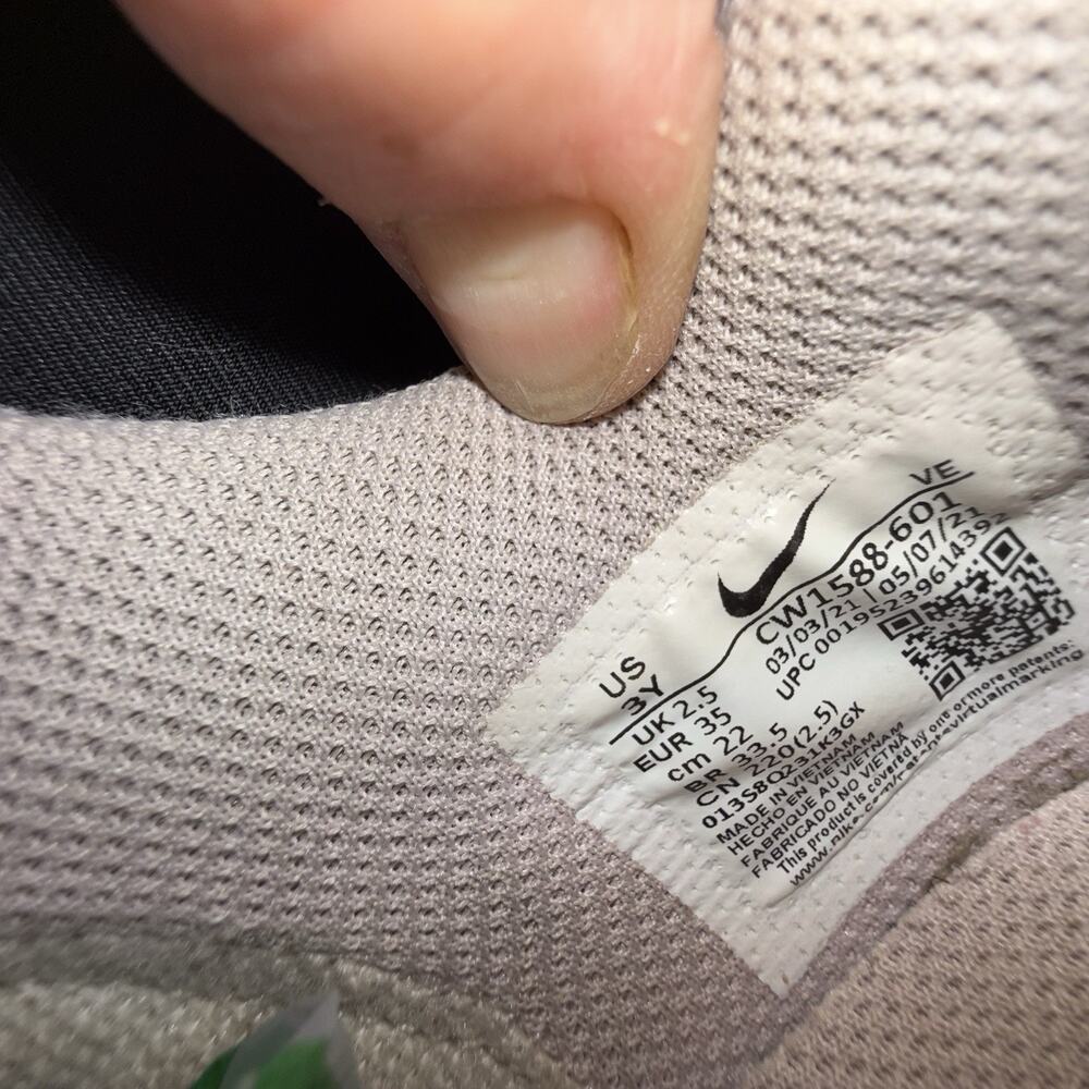 Nike Dunk Low PS “Pink Foam” Dark Beetroot / White CW1588-601 Size 3Y Pre-owned - Picture 9 of 10